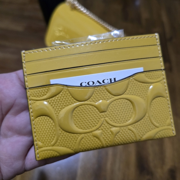 Coach handbag with matching card holder wallet - Picture 9 of 11